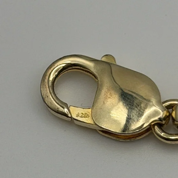 Classic Men's Gold plated over silver Bracelet with Curb Chain